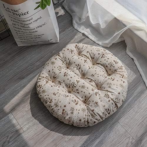 WWjie Tatami Cushion Indoor Outdoor Deep Seat Chair Cushion Garden Office Car Round Chair Pad (Color : H, Size : 50X50cm)