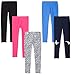Amazon Brand - Spotted Zebra Girls' Little Kid 5-Pack Leggings, Hearts, Small (6-7)