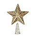 Kurt Adler 6-1/4-Inch Gold Wire Star Treetop