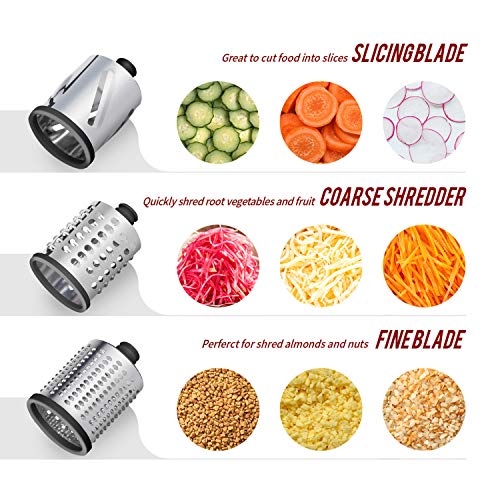 InnoMoon Food Slicer Shredder & Meat Grinder Attachment Pack for KitchenAid Stand mixer, with
