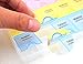 LOHOME® Weekly Pill Organizer, 7 Day 21 Slots Pill Medicine Storage Box Three-time-a-Day Pill Detach Case Weekly Medtime Planner for Medications Supplements and Vitamins (Blue + Pink + Yellow)
