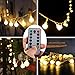 Kohree LED Globe String Lights, Remote Ball String Fairy Light for Indoor Outdoor Decoration(16.4ft,50leds), Battery Powered 8 Lighting Mode, Dimmable, Warm White