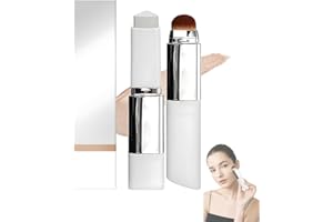 Clarea Paris Fond De Teint 2-in-1 Color-Changing Foundation Stick with Built-in Brush All-Day Wear 3 Shades (Natural color)