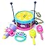 5 PCS Baby Infant Toddler Developmental Toy Kids drum rattles Educational Game
