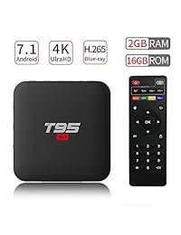 PULIER T95 S1 Android 7.1 TV Box 2GB RAM 16GB ROM S905W Soporte Quad Core 1080P 4K Ultra HD H.265 Blu ray HDMI Smart TV Reproductor multimedia 2018 Noticias ...