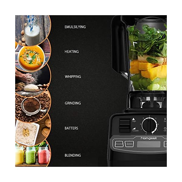 Homgeek-Blender-Smoothie-Maker2000W-8-Speed-Smoothie-Blender-with-2L-BPA-Free-Tritan-Container33000-RPM-High-Speed-Professional-Blender-with-4-Blending-Presets-for-IceSoupNutsBlack Homgeek Blender Smoothie Maker,2000W 8-Speed Smoothie Blender with 2L BPA-Free Tritan Container,33000 RPM High Speed Professional Blender with 4 Blending Presets for Ice/Soup/Nuts,Black