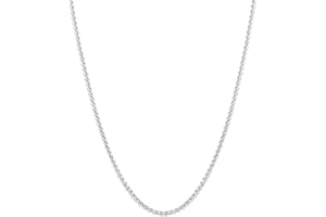 OLARCU 2.5mm/3mm/4mm Silver Stainless Steel Wheat Chain Necklace Jewelry for Men Women