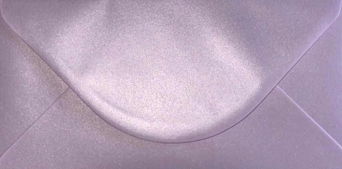 DL Coloured Envelopes for Greeting Cards Wedding Invitations & Crafts (110x220mm) Pack of 100 (Pearl Lilac)