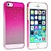 eForCity Clear Hot Pink Waterdrop Raindrop Hard Case compatible with Apple® iPhone® 5 / 5S
