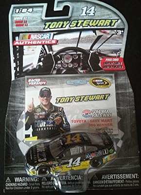 Tony Stewart #14 STP Code 3 Paint Scheme 1/64 Scale Diecast Lionel NASCAR Authentics With Sonoma Winners Card