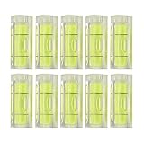 10x Bubble Level Measuring Tools - Level Picture Hanging Level Mark Square Levels for Hand Tools Measuring and Normal Usage - Fluorescent Yellow (10x10x29mm)