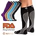 Treat My Feet Knee High Compression Socks for Women & Men, 15-20 mmHg, Edema Relief