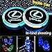 2pcs LED Car Logo Cup Holder Lights for Lexus, 7 Colors Changing USB Charging Mat Luminescent Cup Pad, LED Interior Atmosphere Lamp Decoration Light. (Lexus)