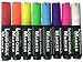 Color Liquid Chalk Markers - Extra Wide 10mm Tip - Neon Fluorescent Colors. Reversible Tips. Mega 8 Pack. Chalkboard - Glass - Tile - Plastic - Metal - Posters.