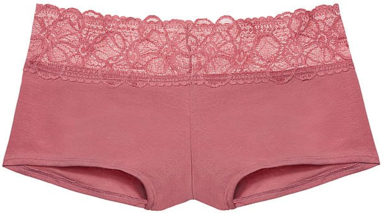 Victoria's Secret Pink Tropical Lace Trim Shortie Boyshort Panty Soft