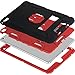 BENTOBEN iPad Air 2 Case, [Hybrid Shockproof Case] with Kickstand Rugged Triple-Layer Shock Resistant Drop Proof Case Cover for iPad Air 2 with Retina Display/iPad 6, Black/Red