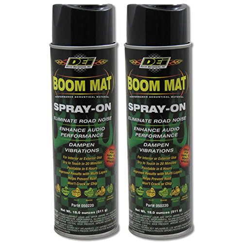 DEI Boom MAT Spray on for Sound Deadening 18 Oz (2 Pack)