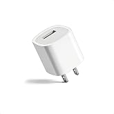 5W USB Chrager Block for Apple Watch 11/iWatch/iPhone 11/XS/XR/X/SE Series | 5V 1A Single Port USB-A Travel Charging Box Cube Power Adapter Plug Brick for Watch/ Phone (Galaxy,Moto,LG), Kindle, 1Pack