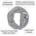 Solid Color Grey Infinity Scarves for Womens Fashion Scarf Zipper Pocket - Pop Fashion
