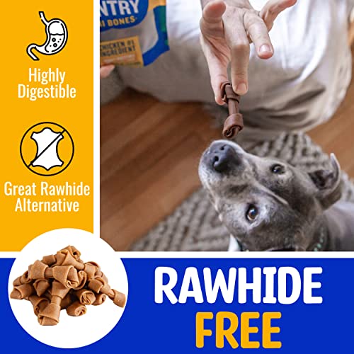 Paw & Pantry 23" Soft & Chewy USAChicken Mini Bones Pack of 96
