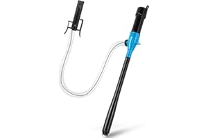 BYERNAUTO Electric Hand Pump, Fuel Transfer Pumps with Auto-Stop, Portable Power Battery Operated Liquid Transfer Pump, 2.2 Gallons per Min, Siphon Pump for Gasoline Diesel Fuel (Blue)