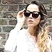 Round Cat Eye Oversized Sunglasses Thick Vintage Style Frame Women Fashion
