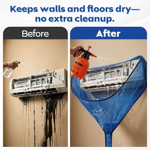 Kikepilm Split Air Conditioner Cleaning Kit, Air Conditioner and Wall Air Conditioners for Home, Blue Large