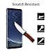 [2-Pack] Galaxy S8 Plus Glass Screen Protector, XKAUDIE Screen Protector [No Bubbles][Anti-Glare][Anti Fingerprint] 3D Curved Tempered Glass Screen Protector for Samsung Galaxy S8 Plus - Black