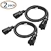 Cable Matters 2-Pack Computer Equipment to PDU Power Cord 3 ft, Power Cable (IEC C14 to NEMA 5-15R)