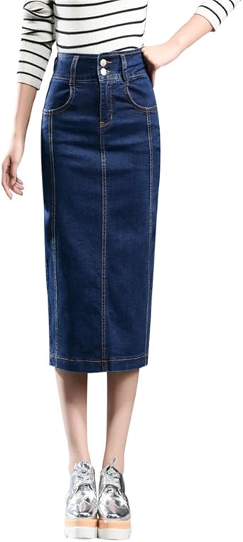 denim pencil skirt uk