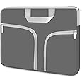 HESTECH Laptop case 14 inch,Chromebook Sleeve Cover,Neoprene Protective Carrying Bag for 14-15.6" HP Asus Acer Samsung Sony Dell XPS Surface Book 15/16 inch MacBook Pro Computer,Gray