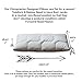 Toddler Pillow Baby Pillows - Soft Cotton Cover - Nursery Bedding Designed by Chiropractor Mom. Help Prevent Flat Head- Delicate Microfiber - Machine Wash and Dry. Small - Pillowcase - Kids Travel