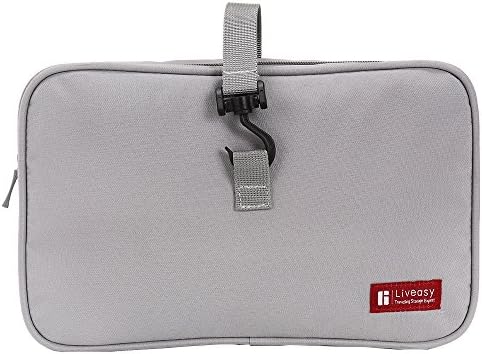Hanging Toiletry Bag Travel Cosmetics Bag for Men and Women Perfect for Travel Accessories, Cosmetic, Beauties, Personal Items,Amenities,Large Size and Premium Quality (Grey)