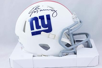 eli manning signed football