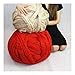 Arm Knitting Yarn Chunky Wool Yarn Bulky Wool Yarn Giant Knit Yarn extreme knitting (0.55lbs/250g, Red)