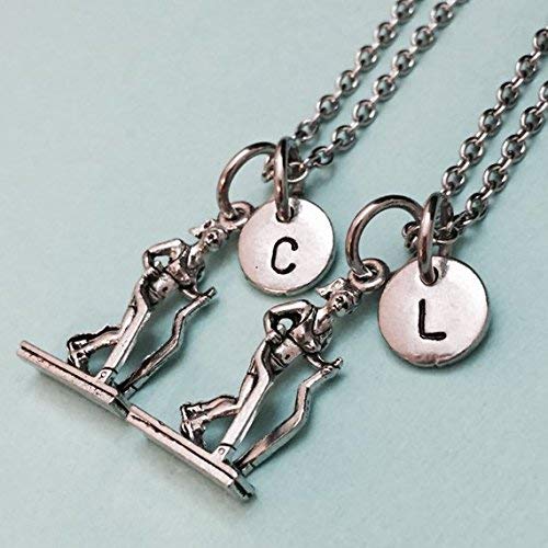  Best Friend Necklace Lady On Treadmill Necklace