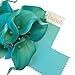 Angel Isabella Real Touch Calla Lily Artificial Flowers — Perfect for a Wedding, Prom, Christmas or Home Decor — Great as a Boutonniere, Corsage or Centerpiece - 10 Stems, Aqua Spa