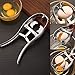 FrideMok Quick Egg Cracker Egg Shell Opener,Stainless Steel Eggshell Cutter Egg Separator Creative Kitchen Tools (Silver)