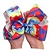 CÉLLOT Big Rhinestone Rainbow Hair Accessory Pack for Girls - 8inch Alligator Clips for Teens, Toddlers, and Kids