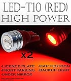 ABL 2PC T10 BRIGHT Red LED HIGH POWER Bulbs 194 2825 168 Factory Replace