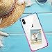 SALAWAT for iPhone Xs Case iPhone X Case, Clear iPhone Xs Case TPU Bumper Anti Scratch Thin Phone Case Cute Cover Reinforced Corners Shock Absorption Protective Case for iPhone X/Xs (Pink Blue)