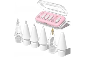 LOVE MEI Replacement Pencil Tips for Apple Pencil Pro,Upgraded Pen Tips fit for Apple 2nd 1st Gen USB-C,Metal Pencil Tips wit