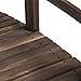 BestMassage Garden Wooden Bridge Outdoor Patio Pond Arch Walkway Path Structure Stained Finish Decorative 5