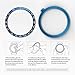 YSSNH Bezel Ring for Samsung Galaxy Watch 42mm/Samsung Gear Sport, Stainless Steel Decorative Rotating Watch Dial Protection Ring Compatible Galaxy Watch 42mm / Galaxy Gear Sport Smart Watch 2019