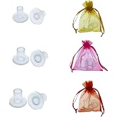 YUBRO Clear High Heel Protectorsïž3 Size Soft Heel Covers for Walking on Grass and Uneven Floor(S/M/L) (3 Pair (Pack of 1)