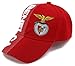 High End Hats World Soccer/Football Team Hat Collection Embroidered Adjustable Baseball Cap, Benfica with SLB Logo, Red