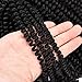 Leeons 3 Packs 8 Inch Fluffy Twist Hair Spring Twist Hair Braiding Ombre Colors Bomb Twist Hair Passion Twist Hair Ombre Crochet Braids Synthetic Braiding Hair Extensions (#1B-Black)