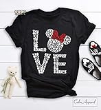 Love Shirts, Minnie Mouse Women's T-Shirt, Love Tees, Girls Youth Family Matching Tank Tops Ladies