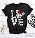 Love Shirts, Minnie Mouse Women's T-Shirt, Love Tees, Girls Youth Family Matching Tank Tops Ladies