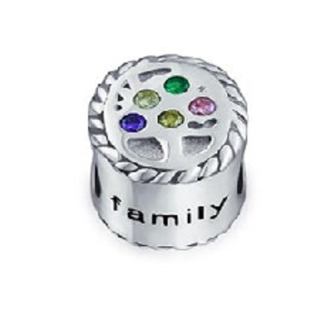 Charms Silver Love Family Tree Sterling Bead For Snake Chain Charm Bracelets EvesCity TM
